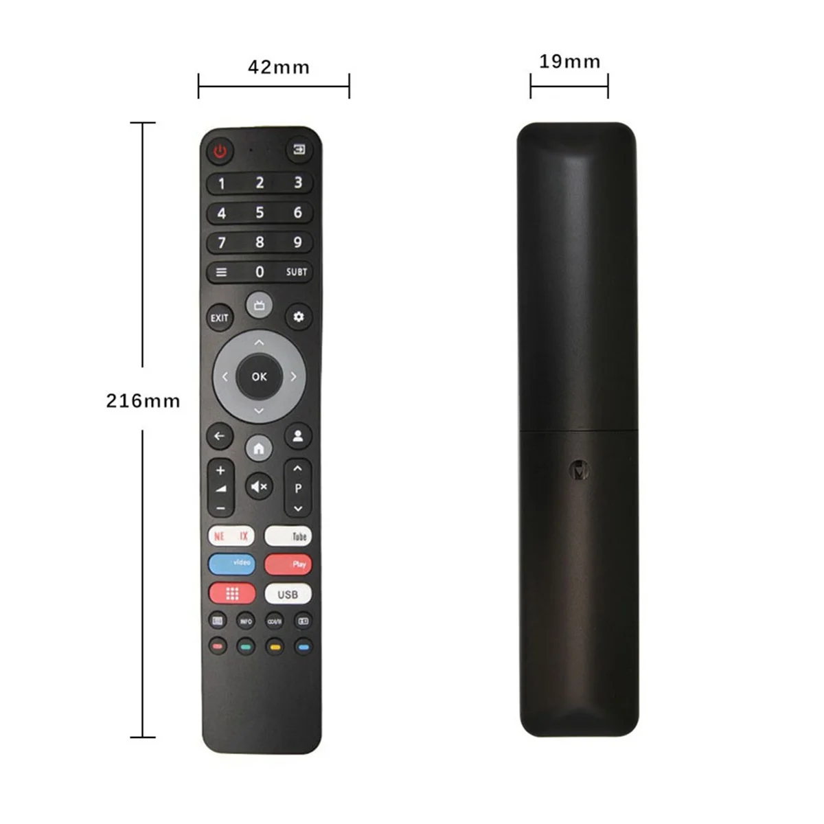 Remote Smart TV Universal untuk DEXP, Viomi, CHIQ, Inframerah, Kompatibel Multi-Model