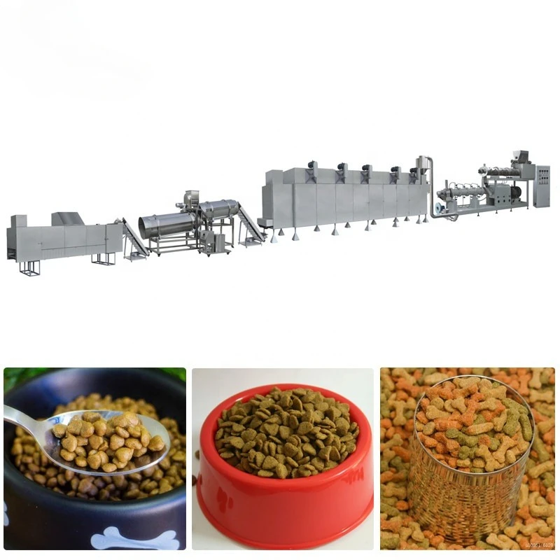 Fully Automatic Industry Dry Pet Animal Food Full Production Line Processing Machine Kibble Dog Food Making Machine for Sale