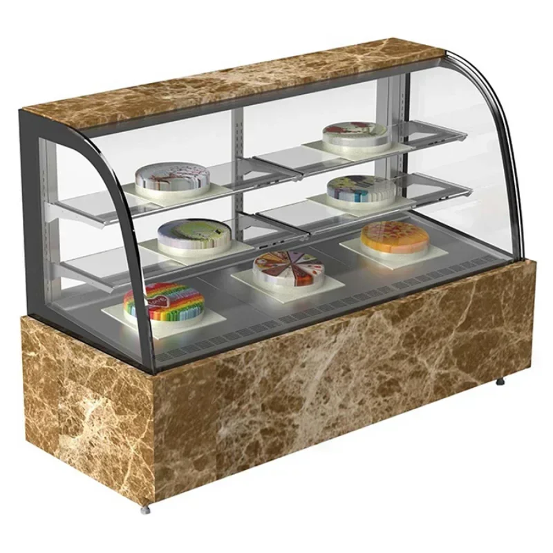 China Factory Low Price Cake Showcase Supermarket Bakery Glass Cold Cabinet Chiller Cooler