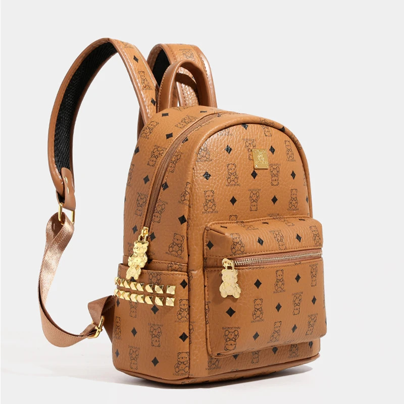 Cute Print Bookbag For College Girls，Large Capacity School Bag, Versatile Daypack Class Travel,Women's Fashion Stylish Backpack﻿