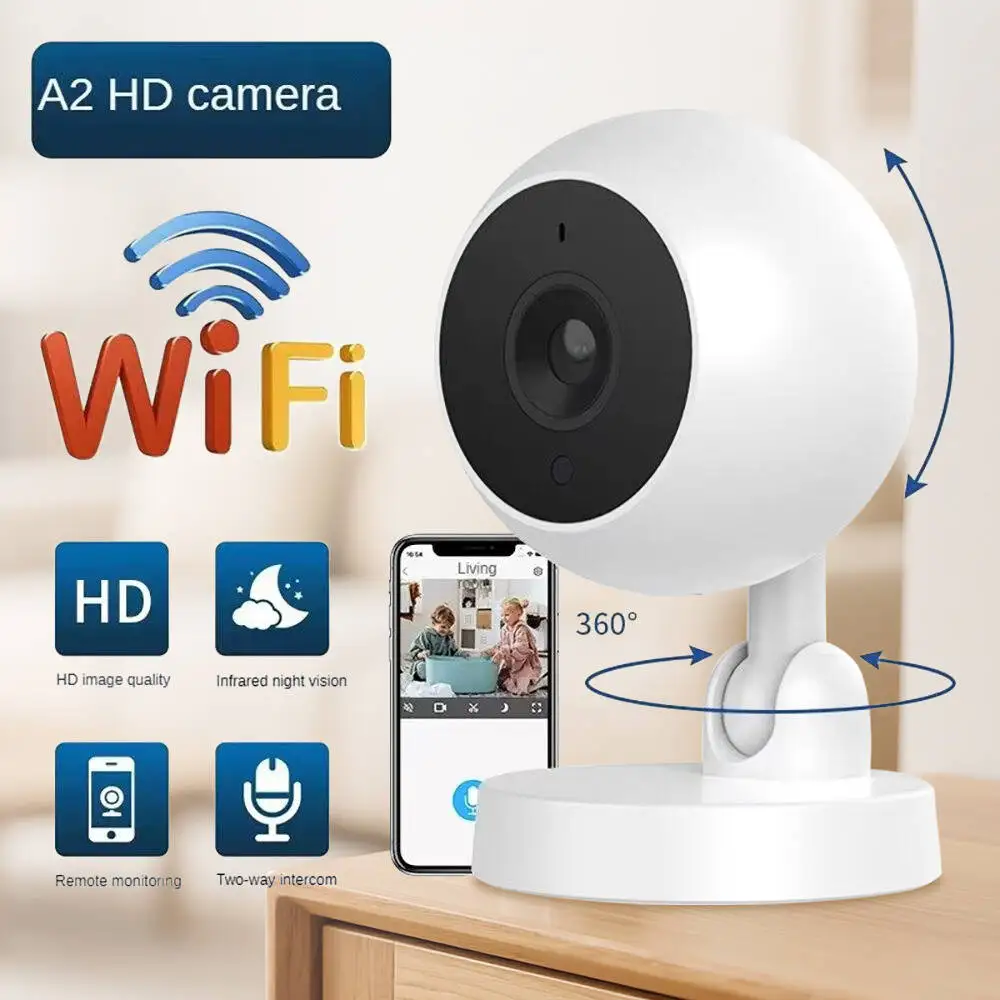 

Wi-Fi камера 1080P для умного дома, монитор безопасности с ночным видением, облачным хранилищем, миниатюрная портативная видеокамера для собак и домашних животных