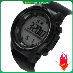 BERNY Watches For Men Digital Electronic Men's Watch Super Light Timekeeping Alarm Calendar 5TM Waterproof Male Sports Watch