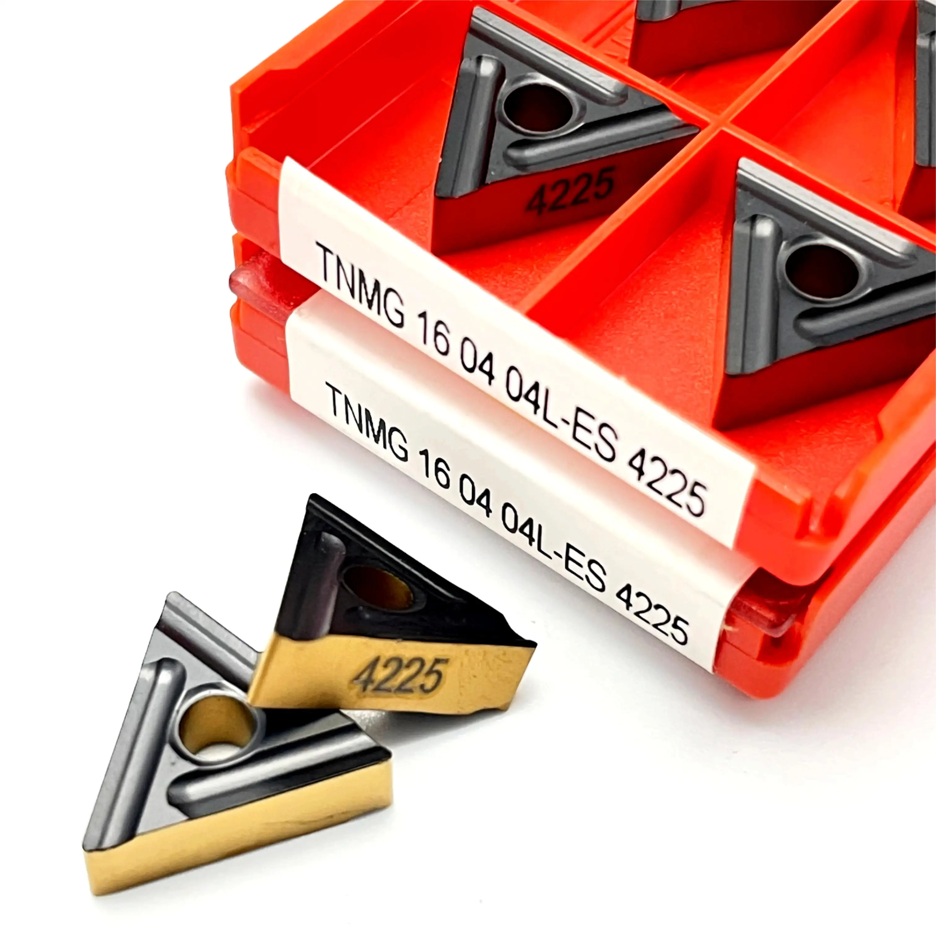 TNMG 160404 R ES4225 Inserti in metallo duro Cementato TNMG 160404 R 100% originale di alta qualità fresa per tornio CNC utensile per tornitura