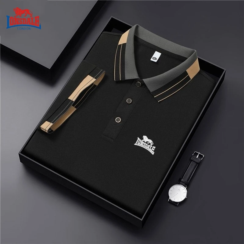 قميص بولو رجالي جديد عالي الجودة بأكمام قصيرة، موضة الصيف، كاجوال، ممتص للعرق، مسامي، تي شيرت رائع #5