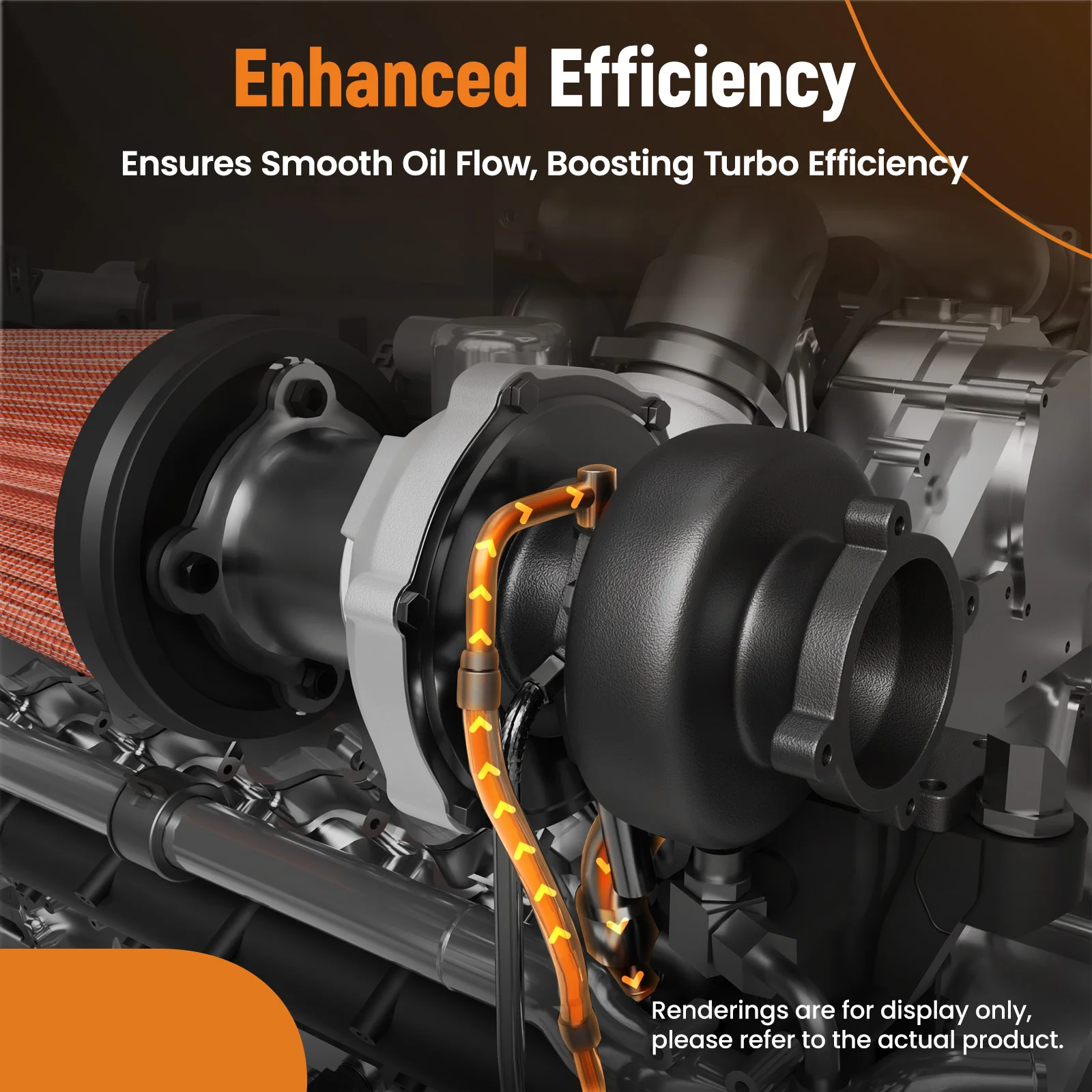 

Turbo Oil Return Drain & Oil Feed Pipe Kit For Buick Encore Chevy 1.4L 2013-19