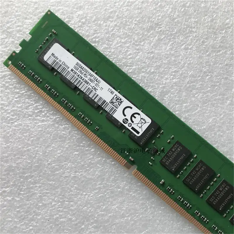 1 PCS 16G 2RX8 PC4-2400T DDR4 ECC UDIMM For Samsung Server RAM Stick 100% Tested Fast Ship