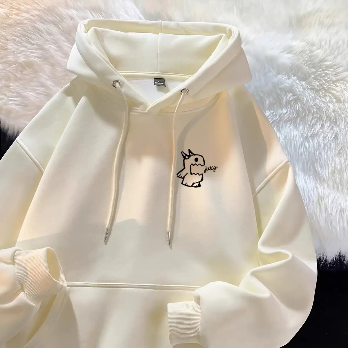 Hooded sweatshirt for men in spring and autumn, retro American style, cool and casual, loose top, and trendy outerwear