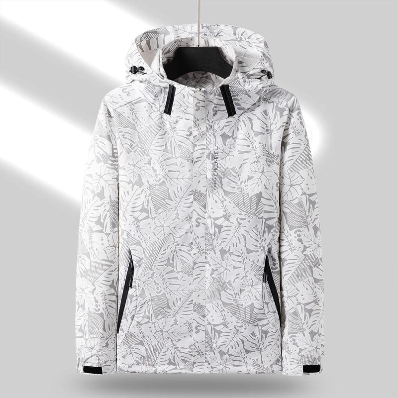 

COMXZ Men Women Softshell Jacket Waterproof Windproof Couple Outdoor Sports Coat Detachable Hood Hiking Travel Spring Autumn