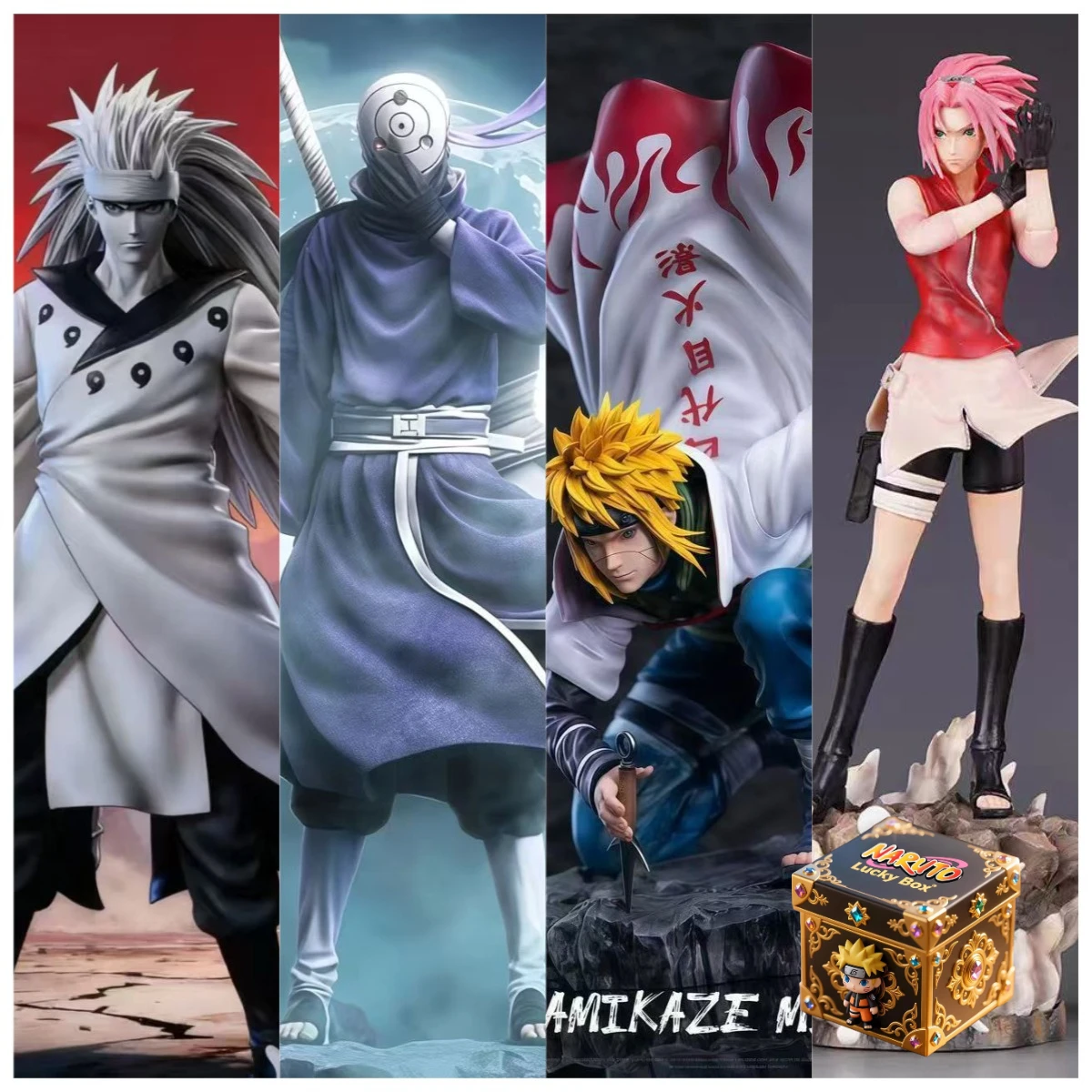 

Слепая коробка Наруто Шиппуден, набор 12-стильных аниме-фигурок с версией Secret Chase, крутой подарок для коллекционеров фанатов.