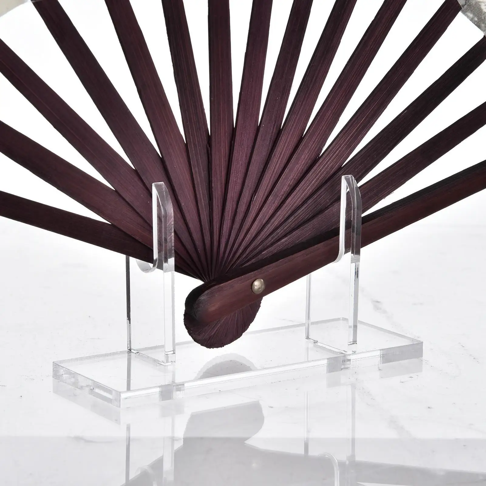 1 st Japanse Vouwventilatoren Stand Rack Helder Acryl Chinese Handige Fan Display Houder Stand Woondecoratie Organisator Plank