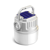 Solar Camping Light Portable Flashlight Waterproof Outdoor LED Light Emergency Light USB Charging For Hiking  Camping Equipment