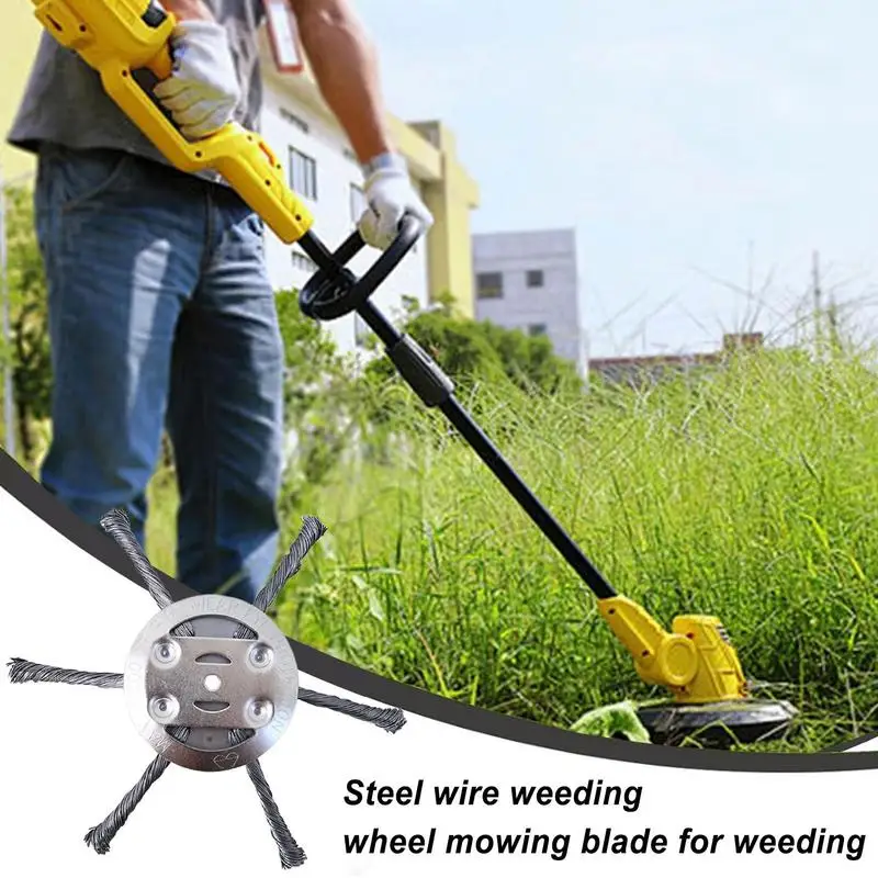 Wire Trimmer For Weeds Eater Effective Flexible Weeds Eater Attachments Solid Multifunctional Trimmer Head For Gardens Sawtooths