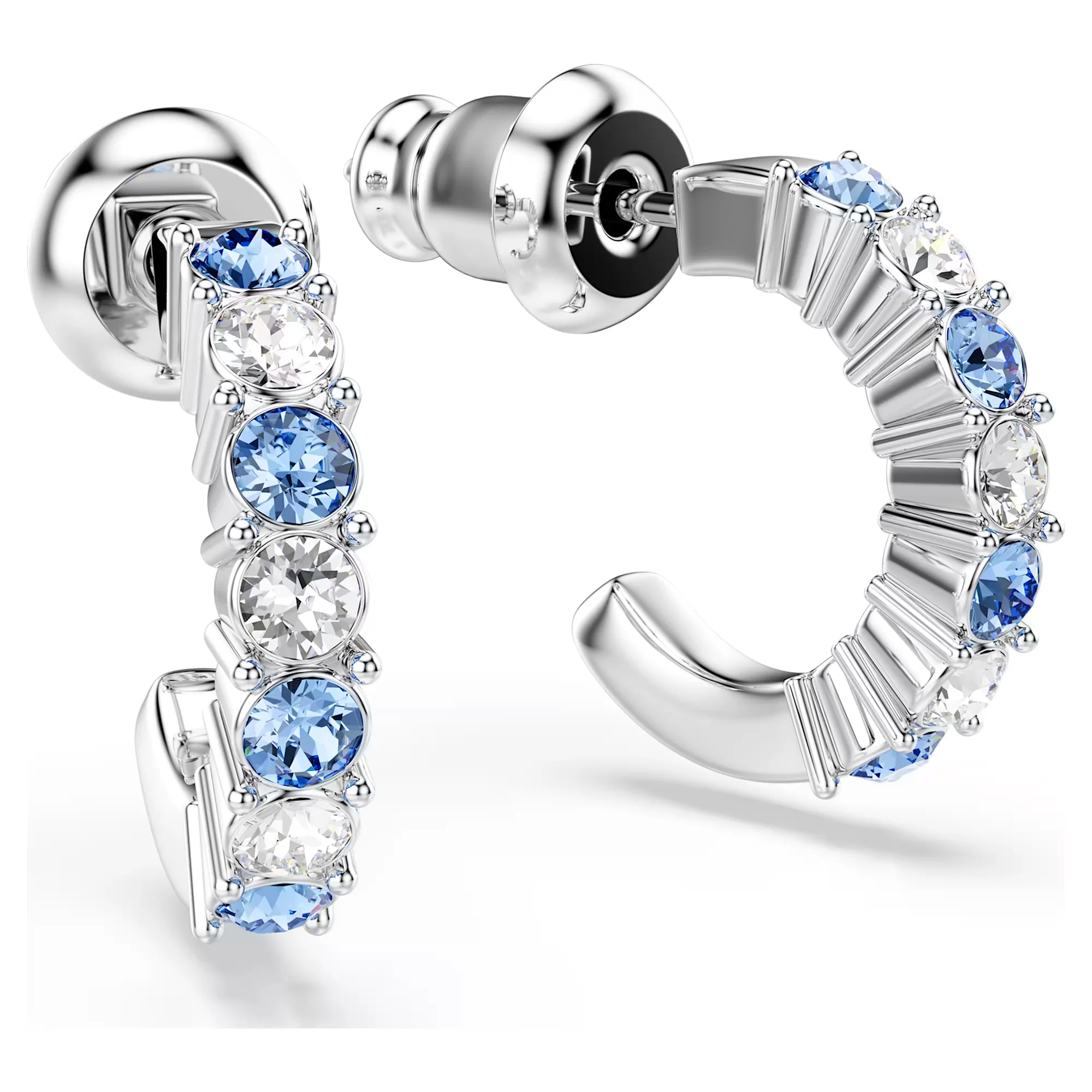 New Mini Hoop Earrings Original Crystals from Austria Gold Silver Color Premium Piercing Jewelry for Women Christmas Party