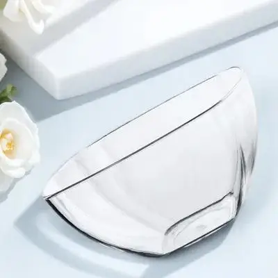 1pc Acrylic Salad Bowl Large Capacity Vegetable Fruit Mixing Serving Bowl Smooth Surface Easy Clean Transparent Design