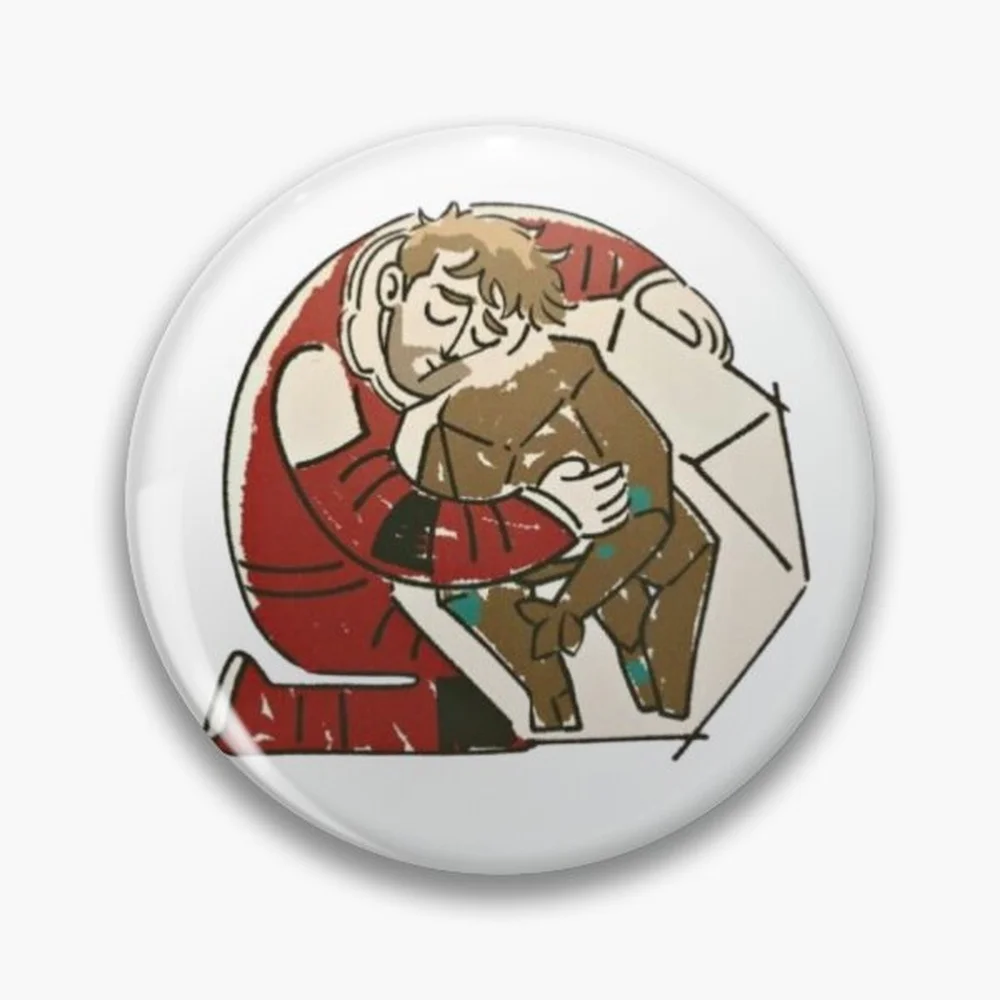 Project Hail Mary - Grace and Rocky Pin Holographic Star Heart Pin Brooches Laminated Button Fashion Accessory