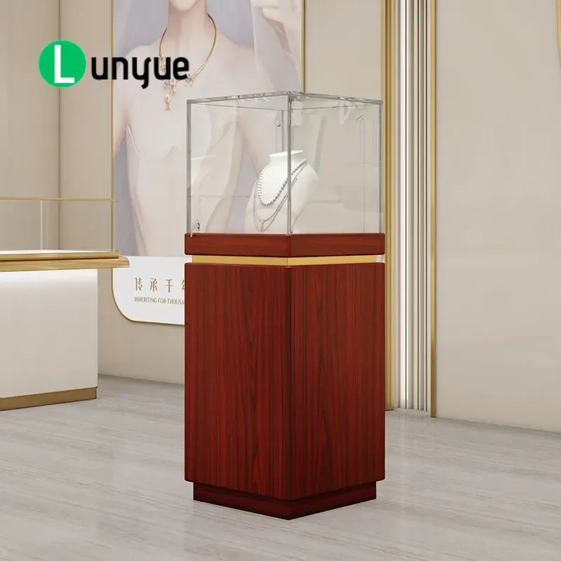 Glass Display Cabinet for Jewelry Cosmetics Museum Relics Exhibition Showcase Shopping Mall Sample Counter Eye Care Products