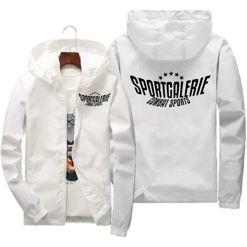 

2025Men's New Spring and Autumn Style Windproof Zipper Jacket, Casual Sports Shirt, High-quality Printed Hooded Outdoor Coat