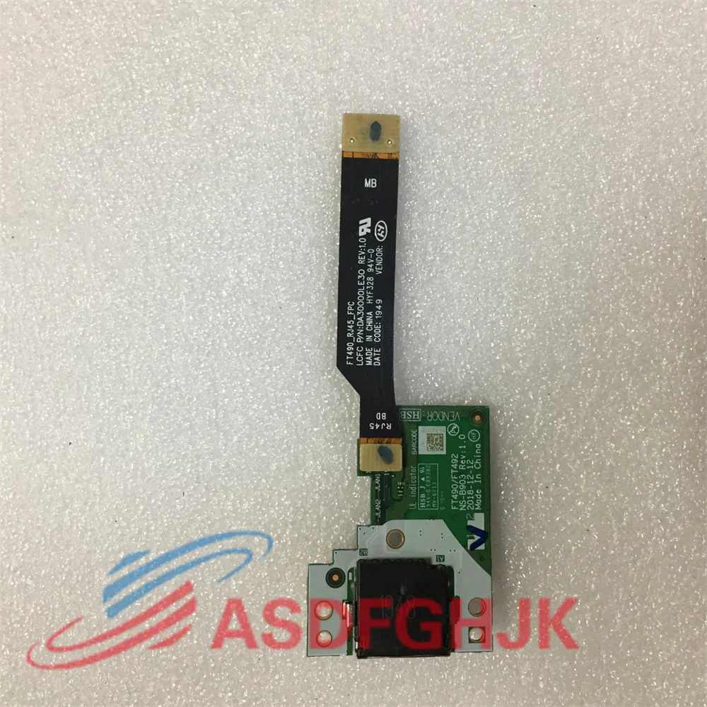 For Lenovo P14S T14 Gen2 Network Port Board Network Card Subboard Cable Assembly NS-B903 02HK993 test OK