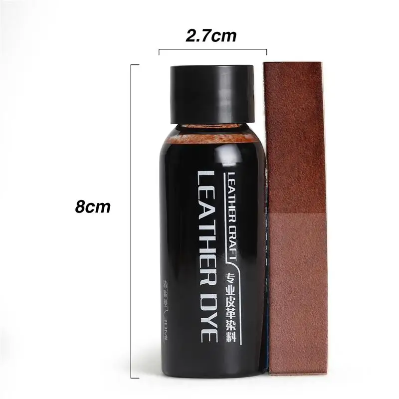 30ml Leather Edge Paint Oil Pigment Repair Dye Paint For DIY Handmade Leather Shoes Edge Dressing  Vegetable Tanning Leather Dye
