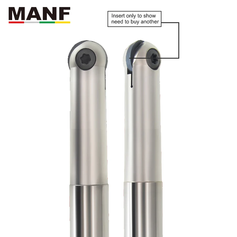 

MANF T2139 Milling Holder Indexable Mirror Ball End Mill Milling Cutter for CNC Hardened Aseismic Rod Machine Inserts Tool Mill