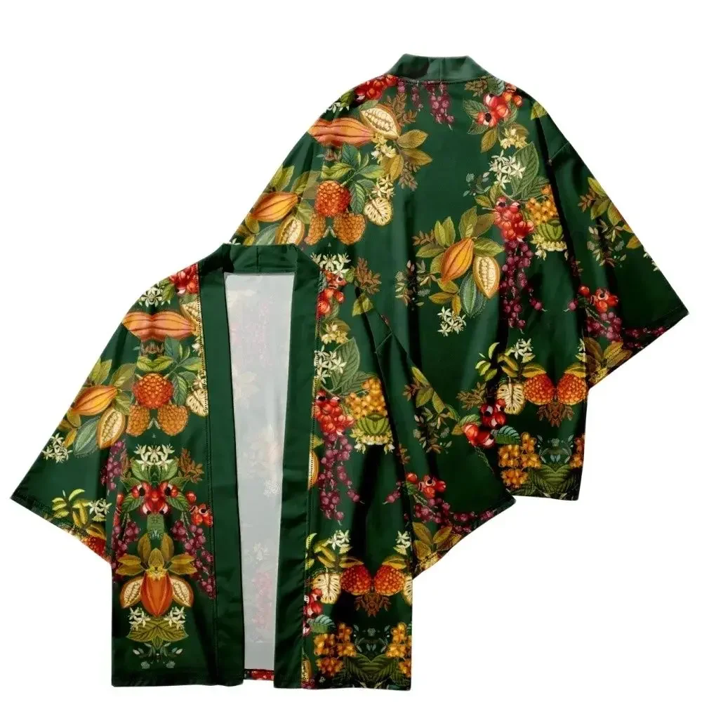 Summer Samurai Kimono Men Cosplay Stylish Haori Streetwear Kimono Japanese Fashion Cardigan Popular Yukata Robe Hot Sale