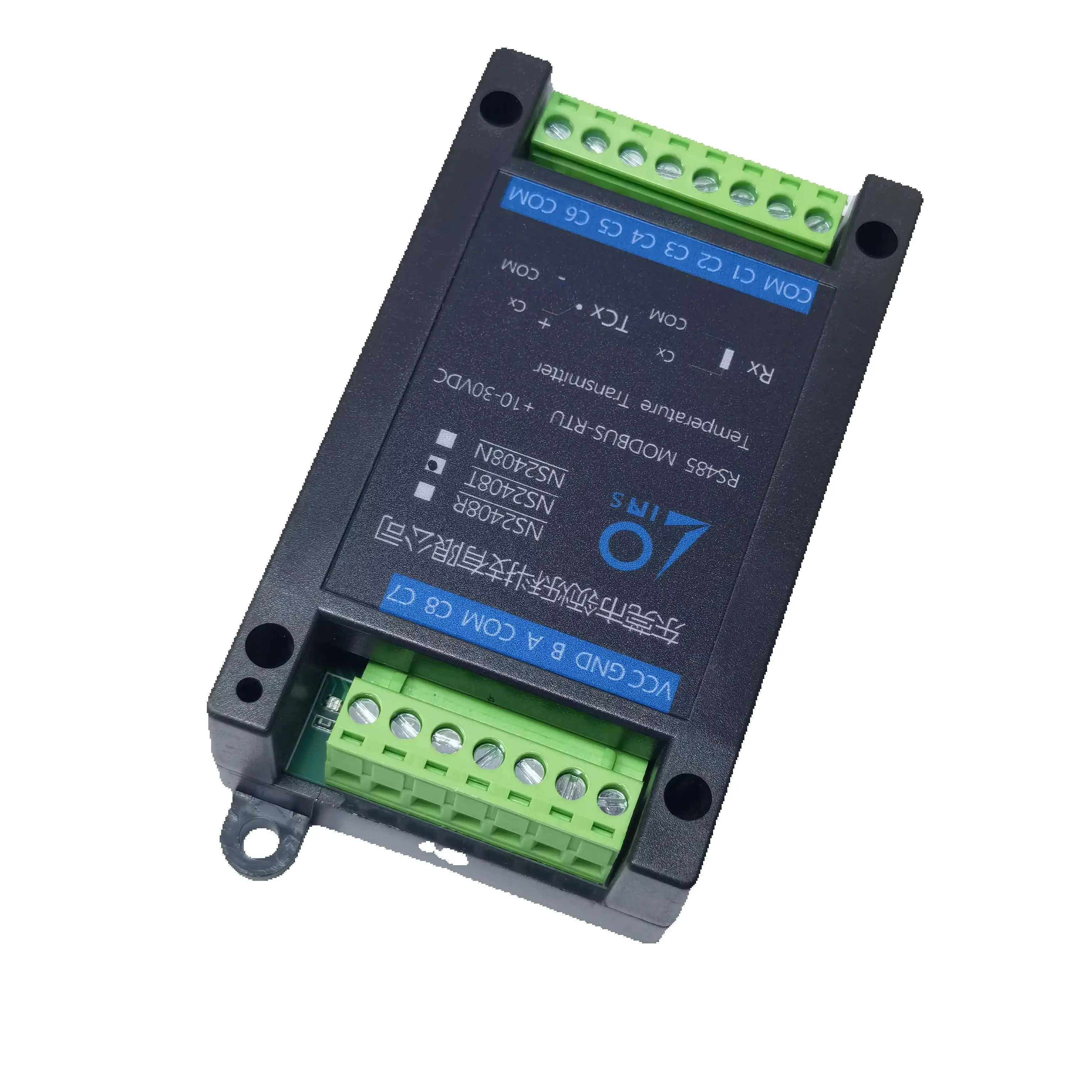 Temperature transmitter 8-way rail isolation acquisition module  K-type thermocouple to RS485