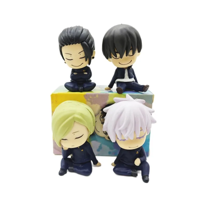 Anime Jujutsu Kaisen Gashapon Capsule Toy Action Figures Satoru Gojo Geto Suguru Nanami Kento Haibara Yu Sleep Doll Model Gifts