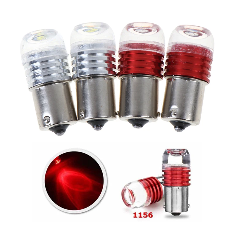 

2PC New Auto Tail Stop Lamp LED Car Brake Light Universal Car Signal Lamp Red White Stop Bulb Auto Tail Flash Strobe Lights