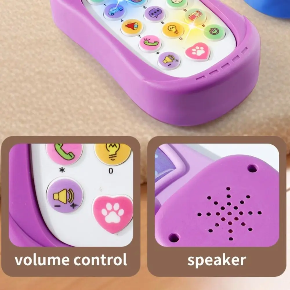 Couverture rabattable Simulation téléphone à rabat jouets musicaux jouet vocal musique téléphone jouet téléphones électroniques conception sûre jouet d'éducation précoce
