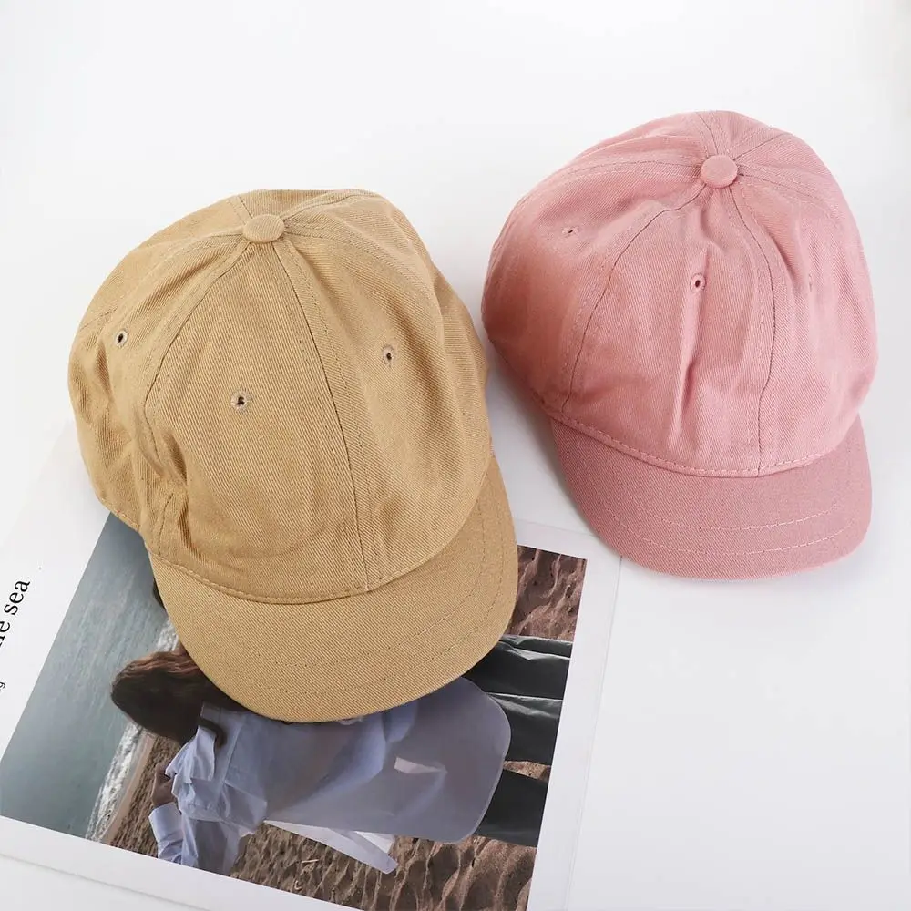 Golf Hat Unisex Korean Style Caps Hip Hop Men Baseball Caps Short Brim Baseball Caps Solid Color Caps Women Baseball Caps