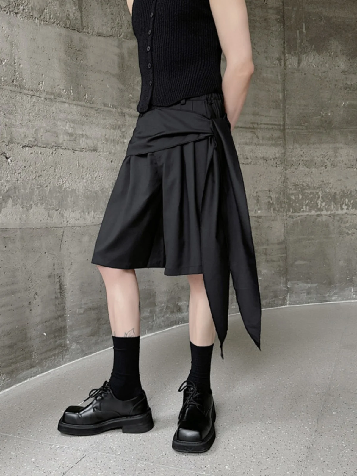 

Летние новые модные брюки-палаццо с поясом, нестандартного дизайна, для молодежи, весна-лето