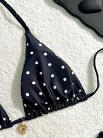 58043-a5f892.jpg Women Swimwear Bikini Set Polka Dot Triangle Tie Side Two Piece