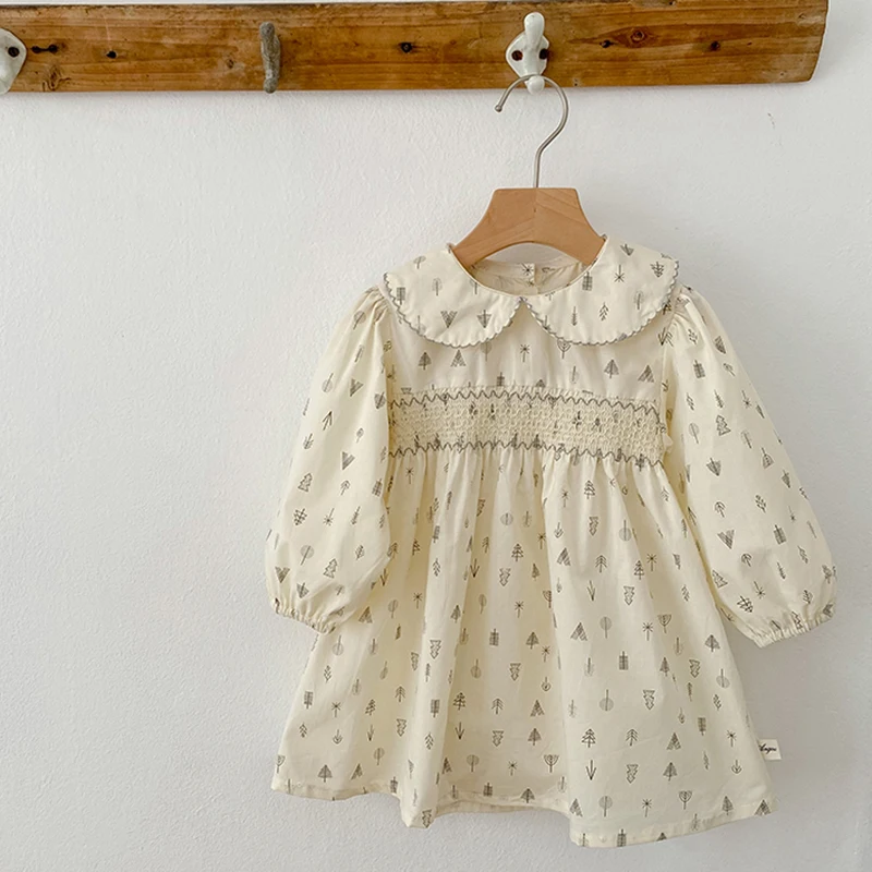 Vestito da principessa per ragazze autunnali abiti floreali per neonate 2-7 anni abiti floreali primaverili abito da principessa per ragazza