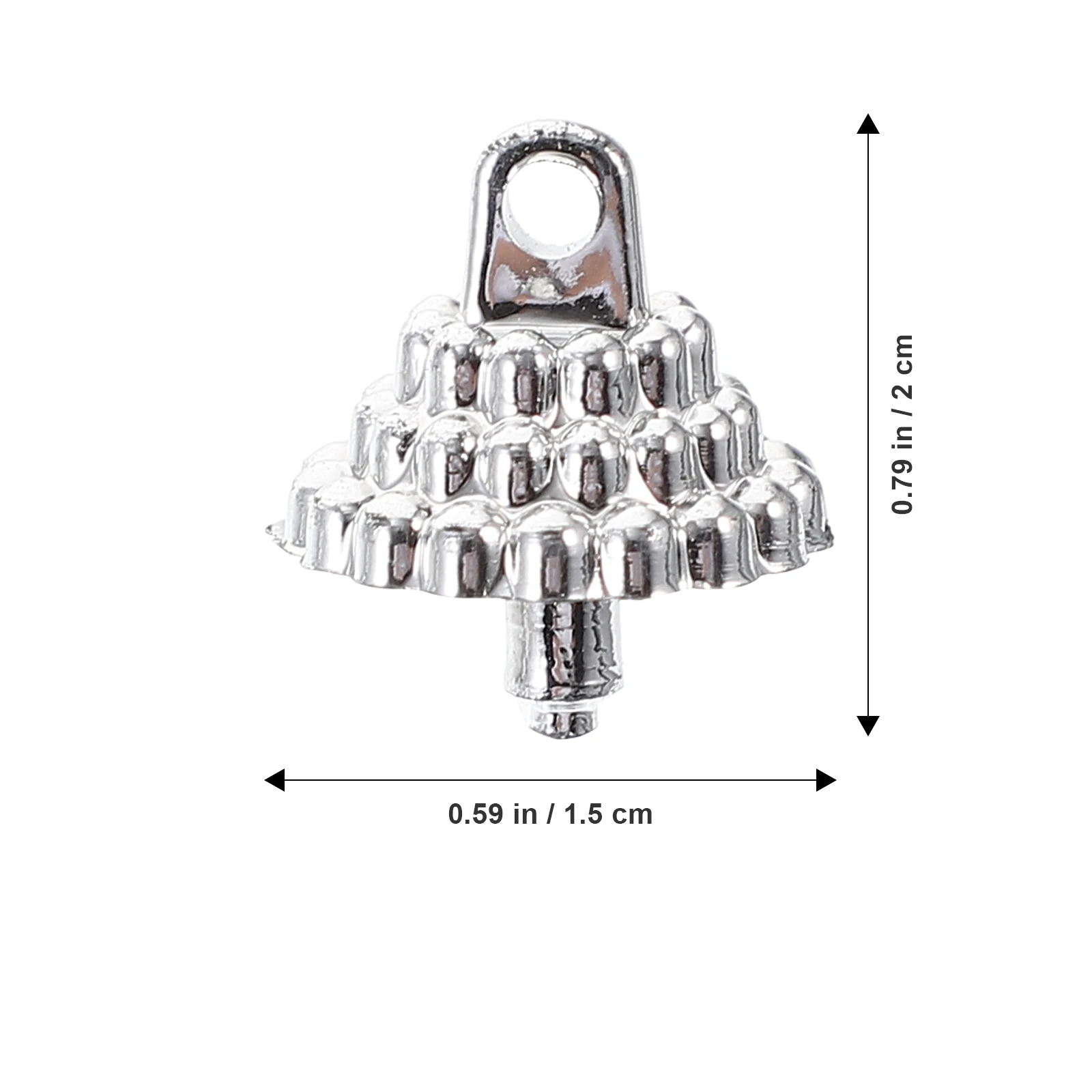 

1 Set Christmas Ball Pendant End Caps Christmas Tree Hanging Ball Top Covers Pendant Ball Caps About 150pieces 1.5x1.5x2cm