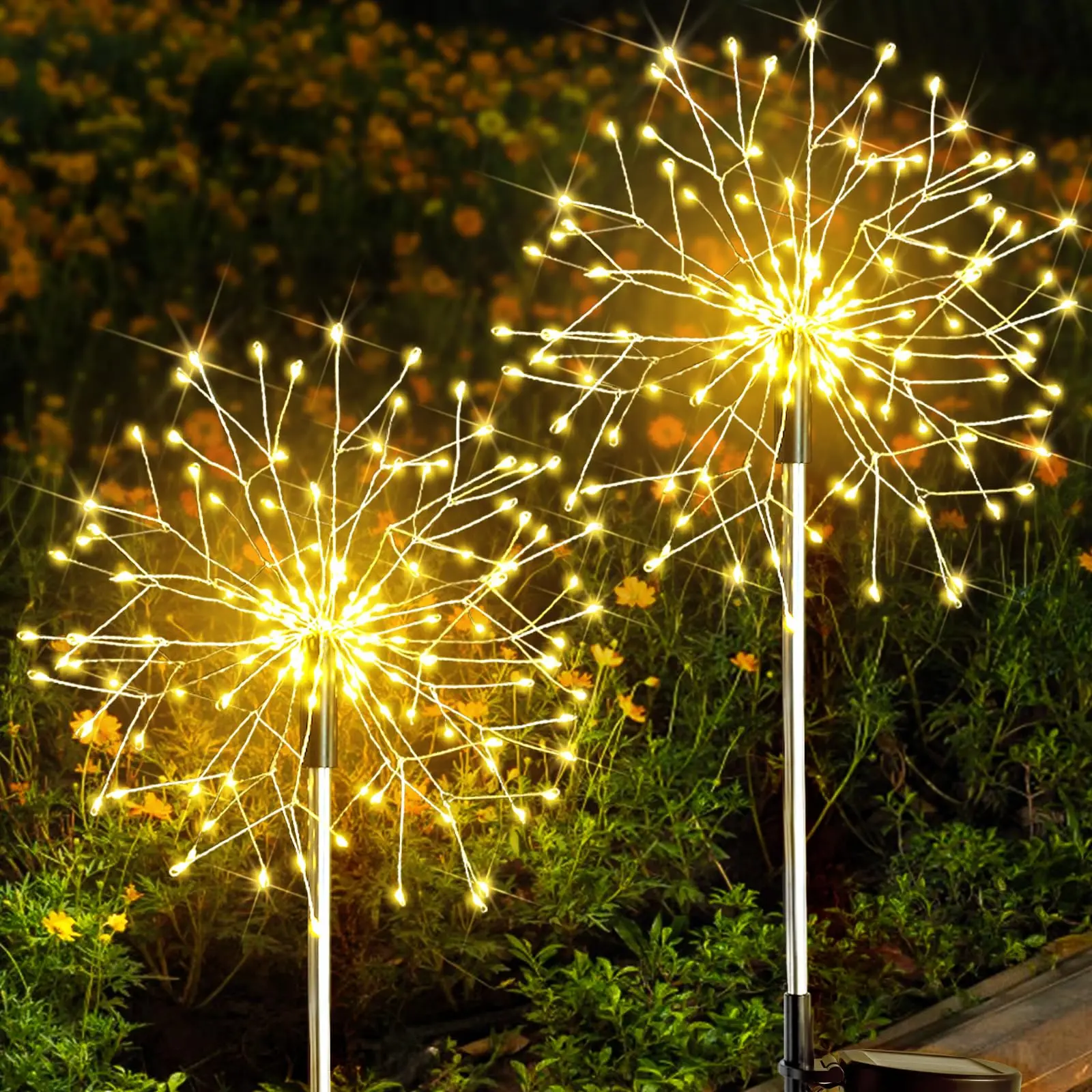 

200LED Firework Light Solar Garden Light Outdoor Waterproof Decorative Solar Fairy Light for Yard Party Patio Pathway Flowerbed