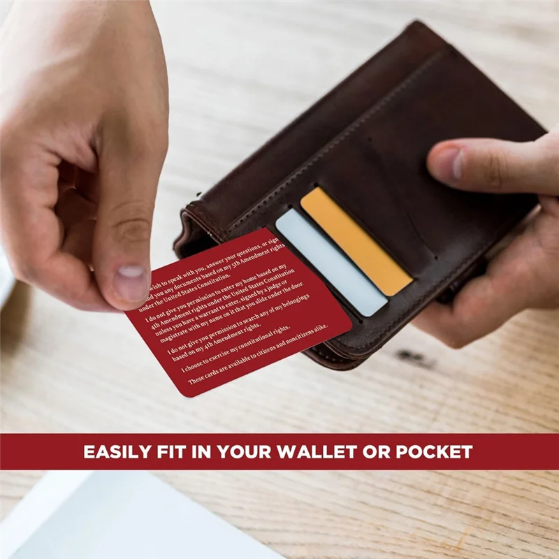 High Quality-Rights Reminder Know Your Rights Card English Spanish Constitutional Rights 20PCS