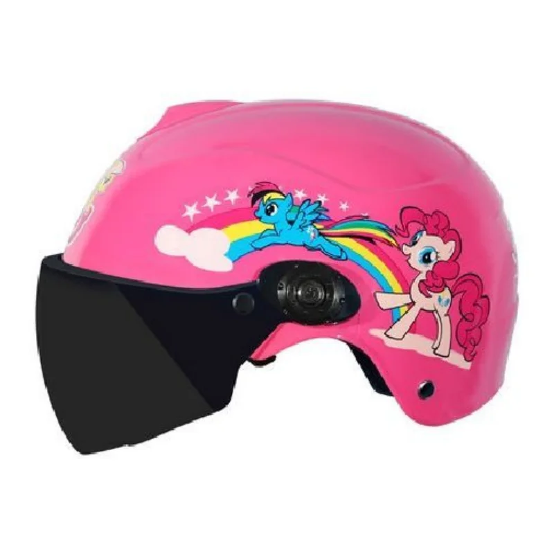 

Модный милый детский шлем My Little ponyмультфильм периферийный кавайный электрический автомобиль креативная жесткая шляпа Праздничный Подарок