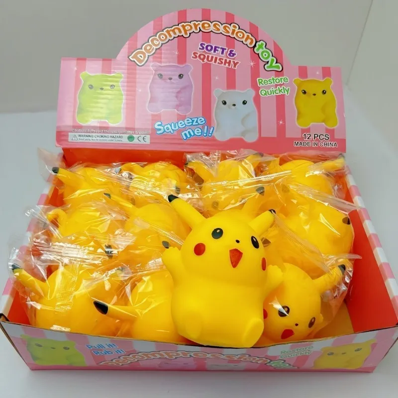 Kawaii Pokemon Pikachu Squeeze Toys Cartoon Kneading Recovery Stress Relief Toys for Adult Child Boredom Relief Hand Toy Gifts