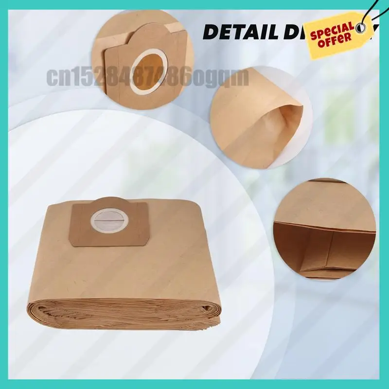 -ABJZ 15Pcs Dust Bag For KARCHER WD3 Premium WD 3,300 M WD 3,200 WD3.500 P 6,959-130 Vacuum Cleaner