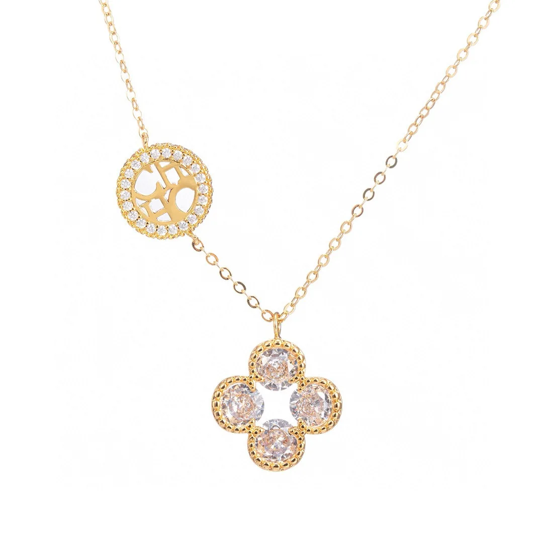 

Elegant Zircon Stone Choker Necklace - Luxury Fashion Collarbone Chain for Women