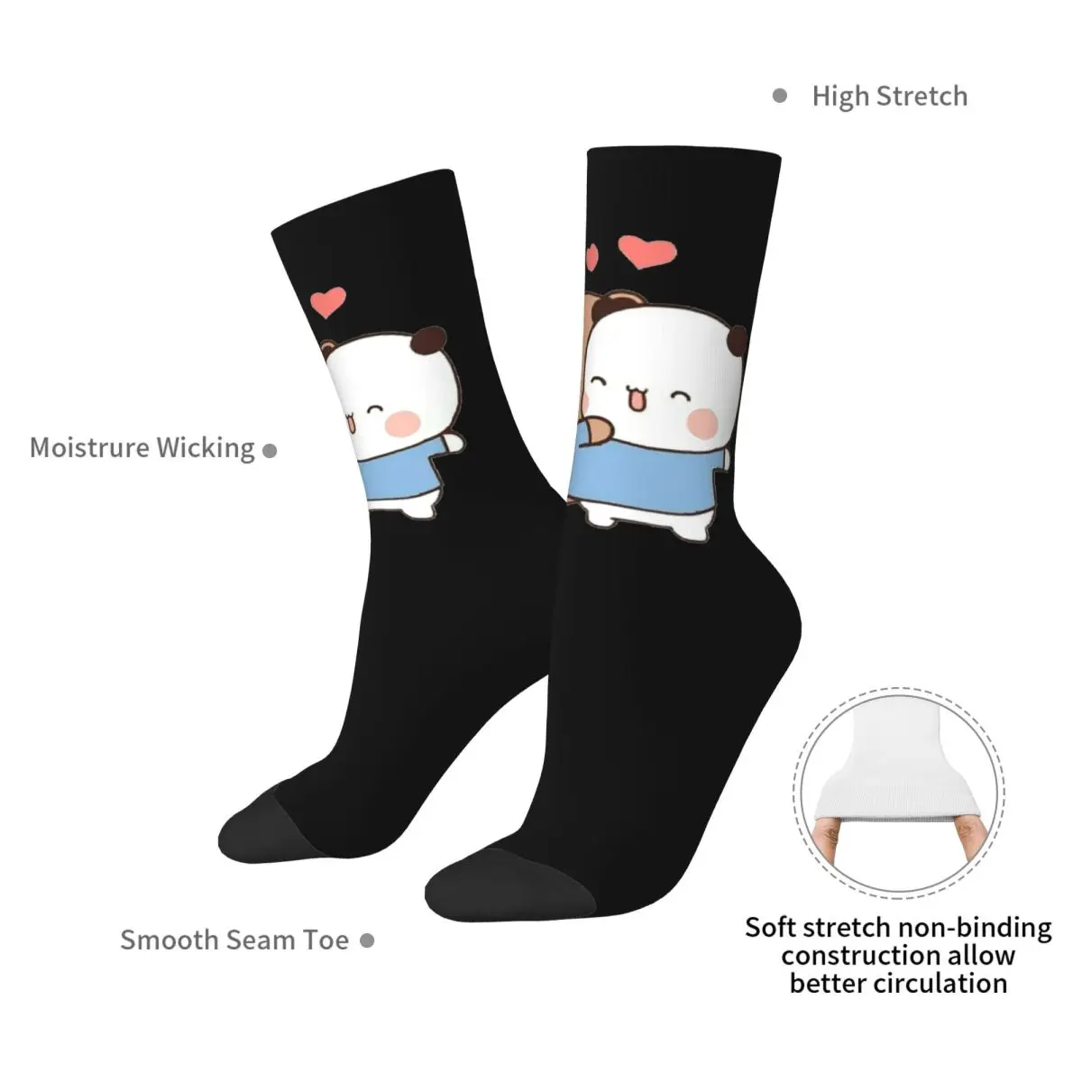 Orso e panda Bubu Dudu Calzini a palloncino Harajuku Calze di alta qualità Calzini lunghi per tutte le stagioni Accessori Regali di Natale unisex