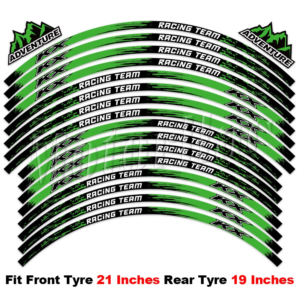 Reflektierende Motorrad-Felgenaufkleber für KX 450 250 125 500 KX250X KX450X KX450SR KX250F KX450F – Detail 8