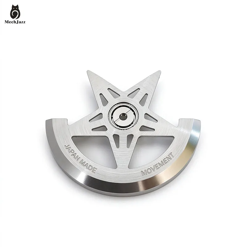 MechJazz Silver Rotor, NH35 Automatic Hammer, Fits NH34, NH35, NH36, NH38, 4R35, 7S26 Watch Movement Rotor Replacement Parts