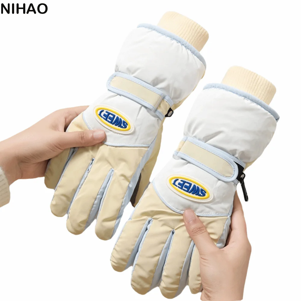 

Мягкие сохраняющие тепло перчатки для сноуборда, ветрозащитные водонепроницаемые велосипедные варежки, утепленные лыжные перчатки с сенсорным экраном, уличные