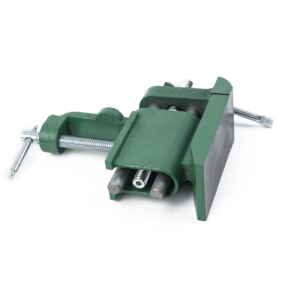 Green Cast Iron Vice 150mm Double Track Clamp On Vise For Woodworking Metal DIY Table Fixture Tool Hobby Jewelers Equipmen