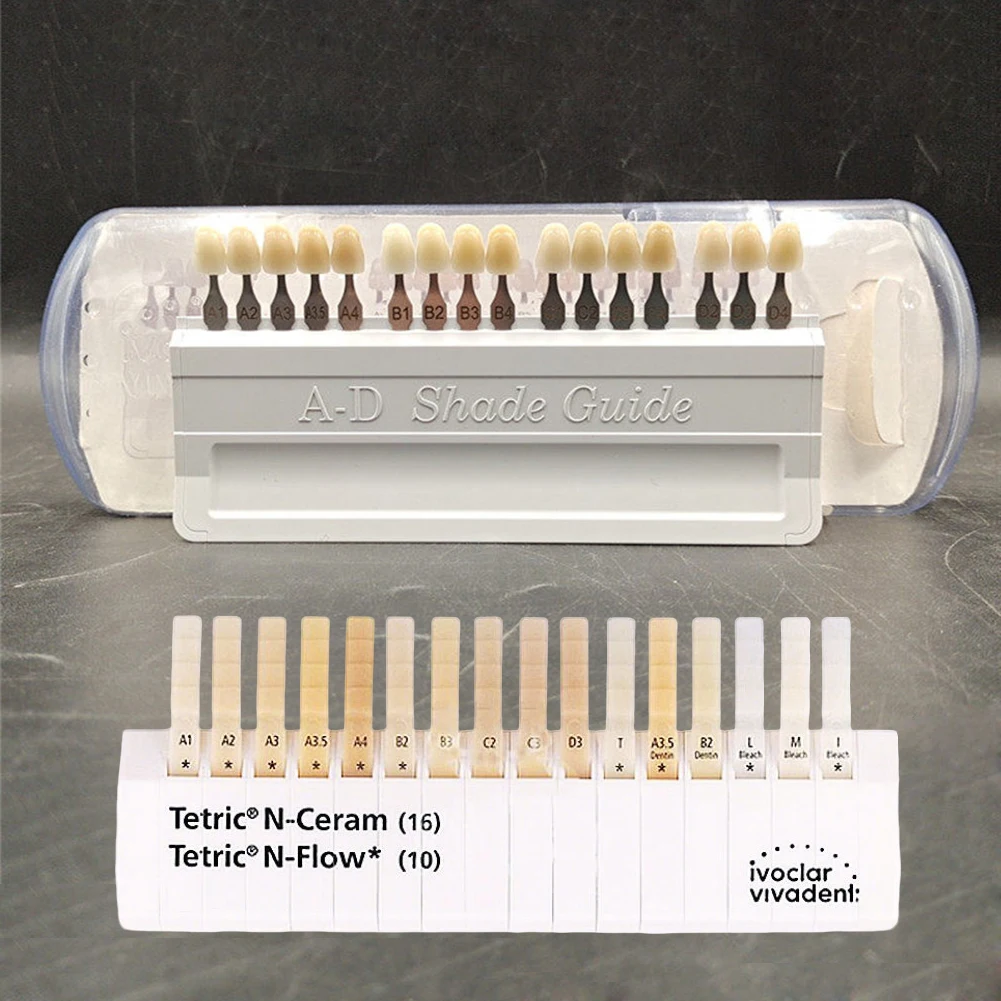 Multi-type Ivoclar Dental Shade Guide 9/20/29 Colors Matching Tool Teeth Crown Restoration Composite Gingiva Ceramic Toothguide