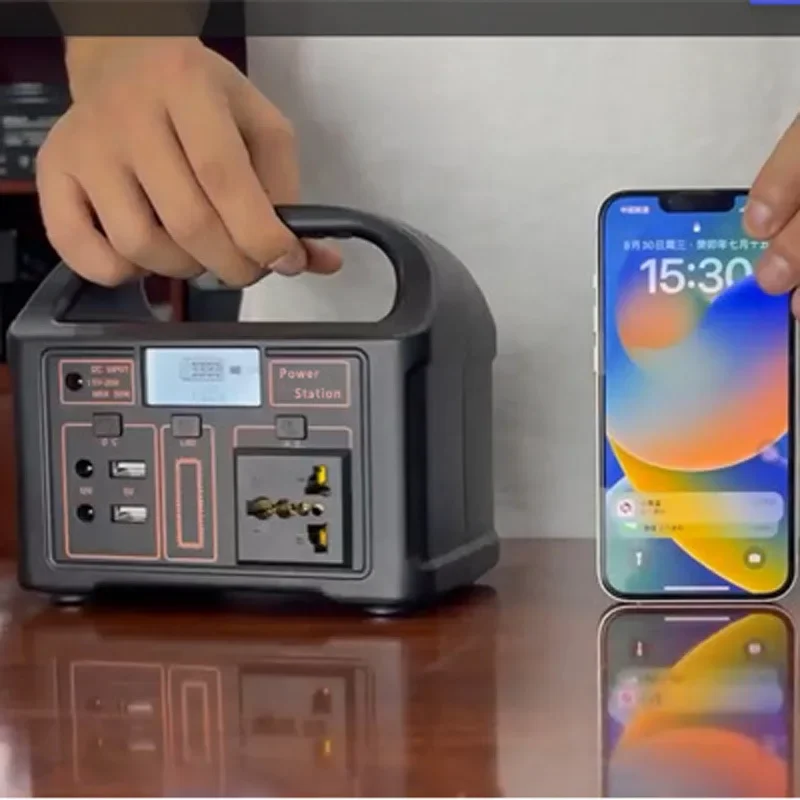 

Mini outdoor power supply 100W lithium iron phosphate portable energy storage power supply solar panel charging one piece