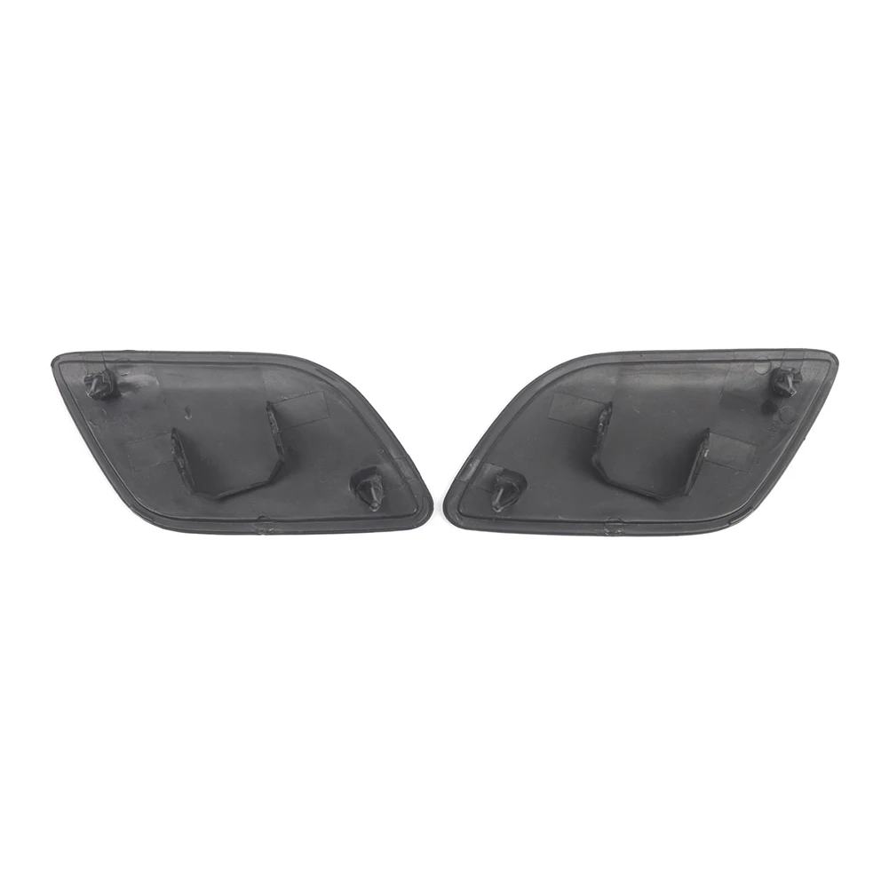 

Headlight Washer Cover Set 2 pcs ABS Black for For Q7 2010-2015 Front Bumper Replacement 4L0955275G 4L0955276G