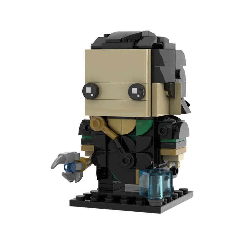 438pcs MOC Super Heroes Marvelal Superhero Loki BrickHeadz Model Building Blocks Christmas Gift Toys Assemble Idea Display Art - view 4