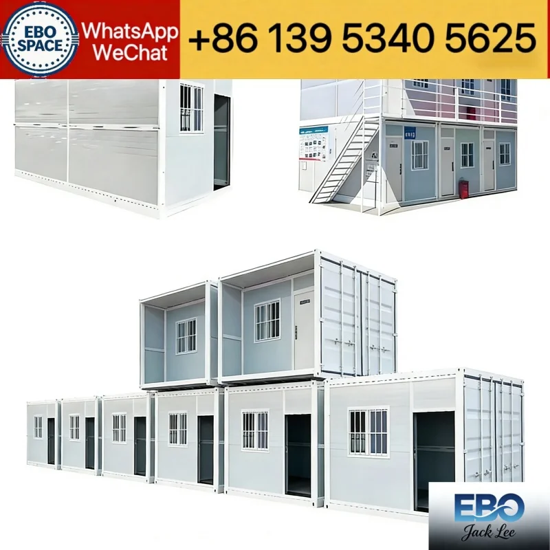 Foldable Container House 20ft 30ft 40ft Prefab Tiny Cabin Expandable Waterproof
